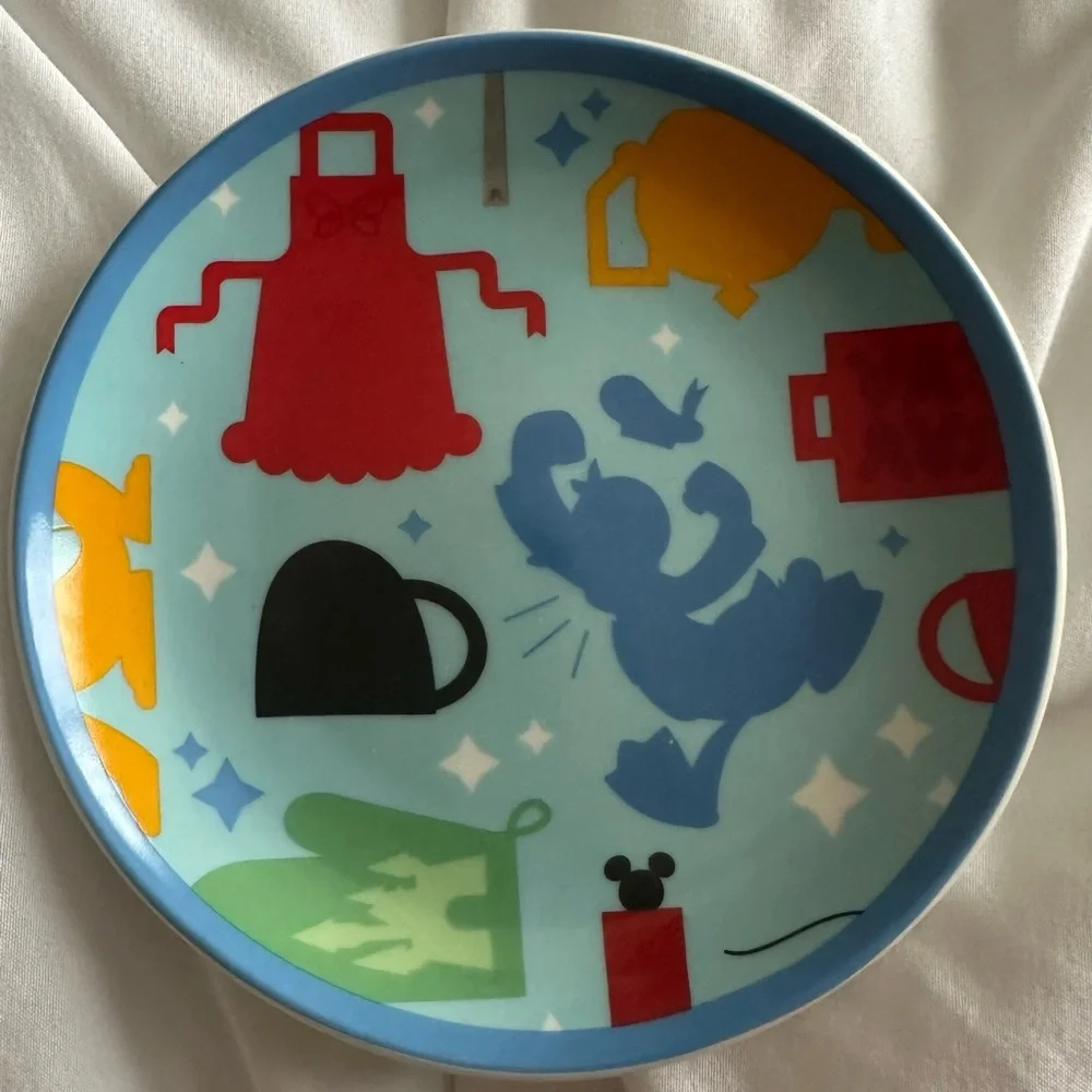 Vintage Disney Colorful Mickey Mouse Plate Collection